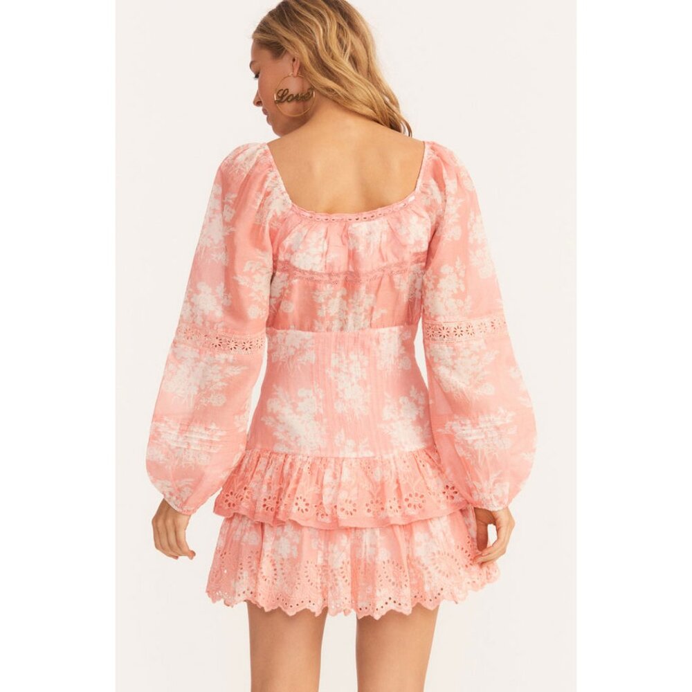 LOVESHACKFANCY Floral Print Mini Dress - Picture 5 of 14